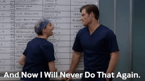 Greys Anatomy Amelia Shepherd GIF - Greys Anatomy Amelia Shepherd And Now I Will Never Do That Again GIFs