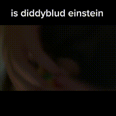 a blurry picture of a person with the words is diddyblud einstein written on it