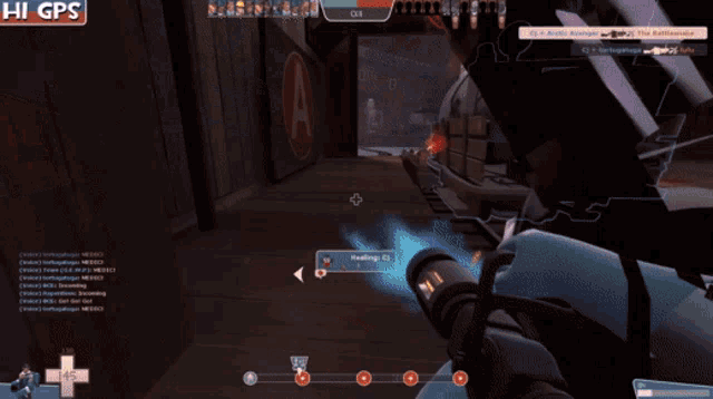 a screenshot of a video game with the word hi gps on the top left