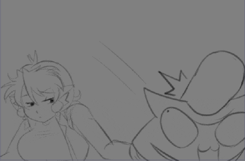 a black and white drawing of a woman holding a sword and a cat