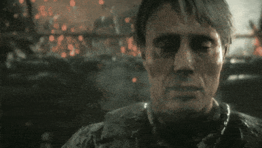 a close up of a man 's face in a video game