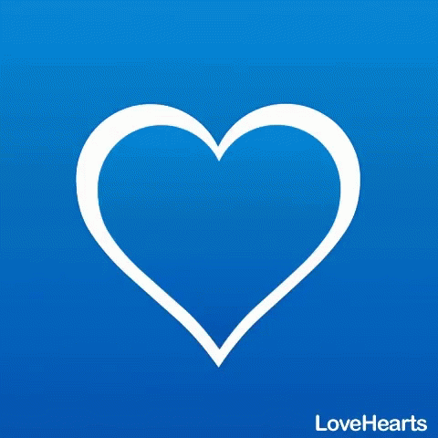 Blue Heart I Love You GIF