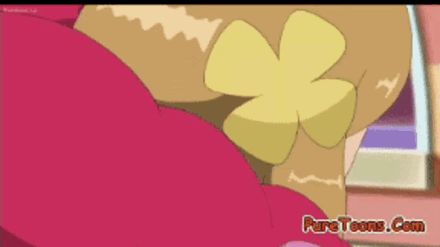 a cartoon of a girl with the website puretoons.com in the bottom right corner