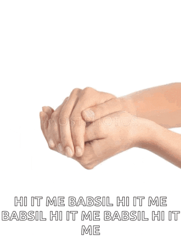 a person holding a cartoon character in their hands with the words hi it me babsil hi it me babsil hi it me