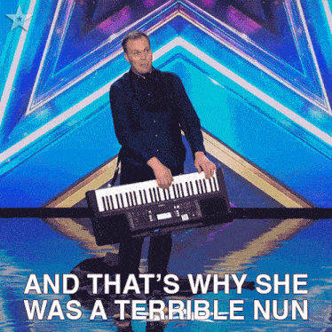 And That'S Why She Was A Terrible Nun Bennet Kavanagh GIF - And That'S Why She Was A Terrible Nun Bennet Kavanagh Britain'S Got Talent GIFs