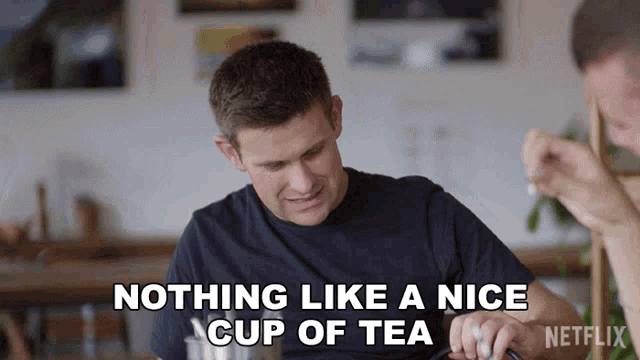 Nothing Like A Nice Cup Of Tea On A Wonderful Afternoon Like This Mark GIF - Nothing Like A Nice Cup Of Tea On A Wonderful Afternoon Like This Mark Love On The Spectrum GIFs