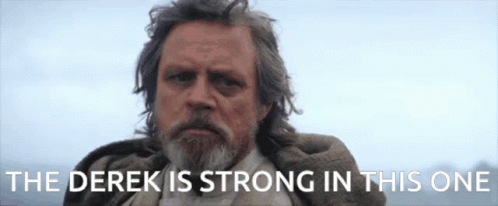 Derek Is Strong Star Wars GIF - Derek Is Strong Star Wars Luke Skywalker GIFs