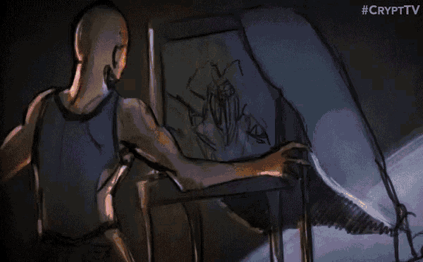 Sketched Horror Animated Terror GIF - Sketched Horror Animated Terror Sketches GIFs