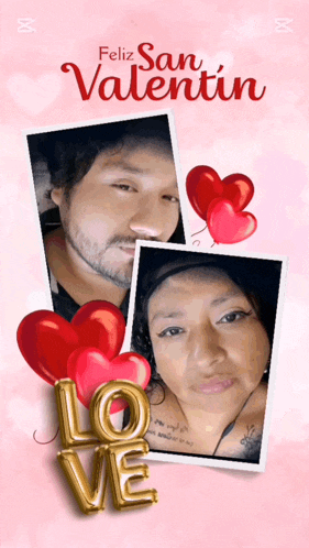a valentine 's day greeting card with a man and woman