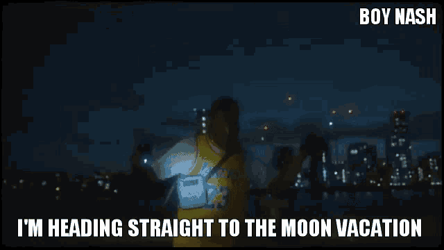 boy nash is heading straight to the moon vacation in his video