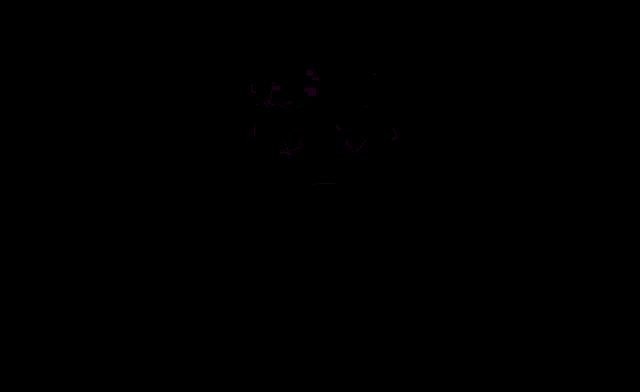 a purple square with a face in the middle of it