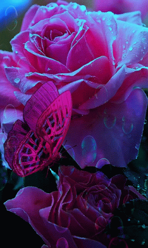 Rose Butterfly GIF - Rose Butterfly GIFs