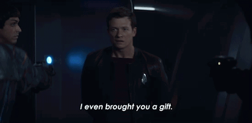 I Even Brought You A Gift Jack Crusher GIF - I Even Brought You A Gift Jack Crusher Star Trek Picard GIFs