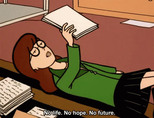 Life In Your 20s GIF - Daria No Life No Hope GIFs