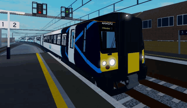a train with the number 444012 on the front
