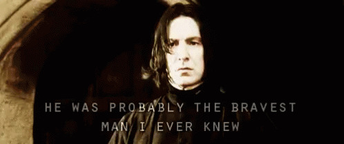 Brave Snape GIF - Brave Snape Alan Rickman GIFs