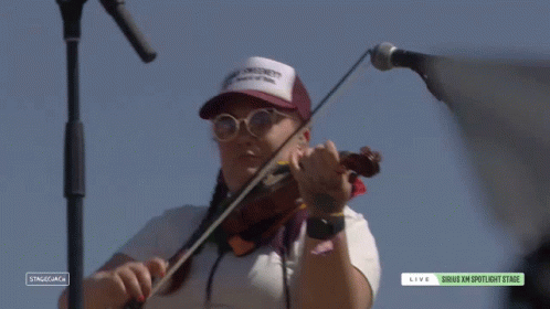 Playing The Fiddle Hailey Whitters GIF - Playing The Fiddle Hailey Whitters Stagecoach GIFs