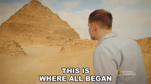 This Is Where It All Began National Geographic GIF - This Is Where It All Began National Geographic The Inventor Of The First Pyramid GIFs