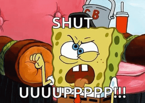 Spongebob Shut Up GIF - Spongebob Shut Up Blah Blah Blah GIFs