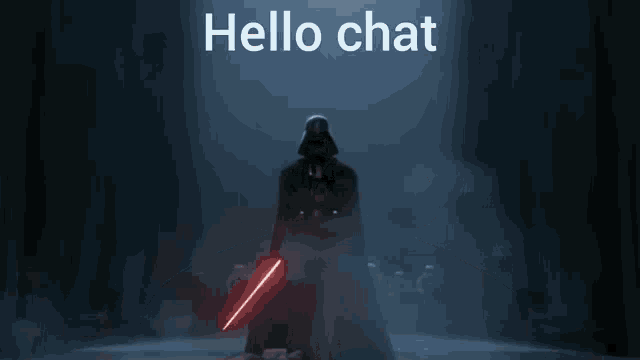 Darth Vader Hello Chat GIF - Darth Vader Hello Chat Star Wars GIFs