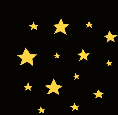 a black background with yellow stars in the middle