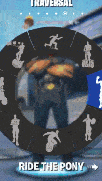 a screenshot of a video game that says ride the pony on the bottom