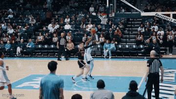 a basketball game is being played in front of a crowd at a stadium that says ucsd