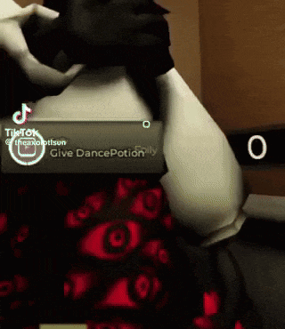 a screenshot of a video that says give dancepotion