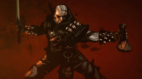 Raise The Sword Geralt Of Rivia GIF - Raise The Sword Geralt Of Rivia The Witcher GIFs