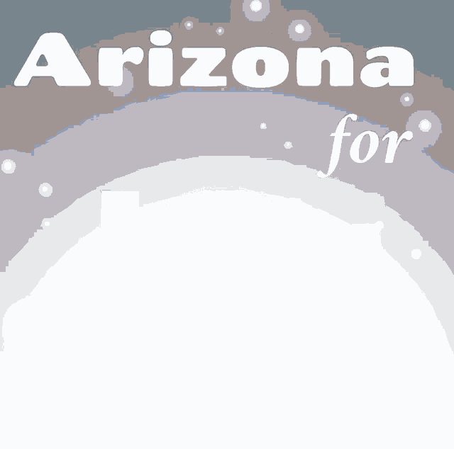 a poster that says arizona for 2.0 with a circle in the middle