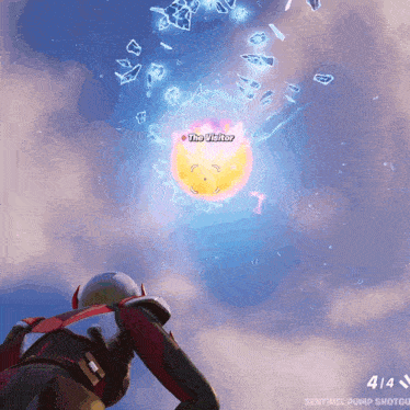 a sentinel pump shotgun is being used to shoot a visitor in a video game
