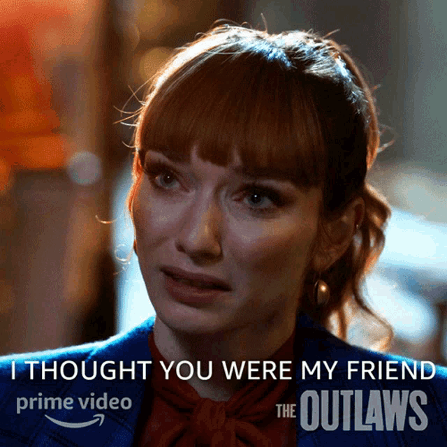 a poster for the outlaws on prime video