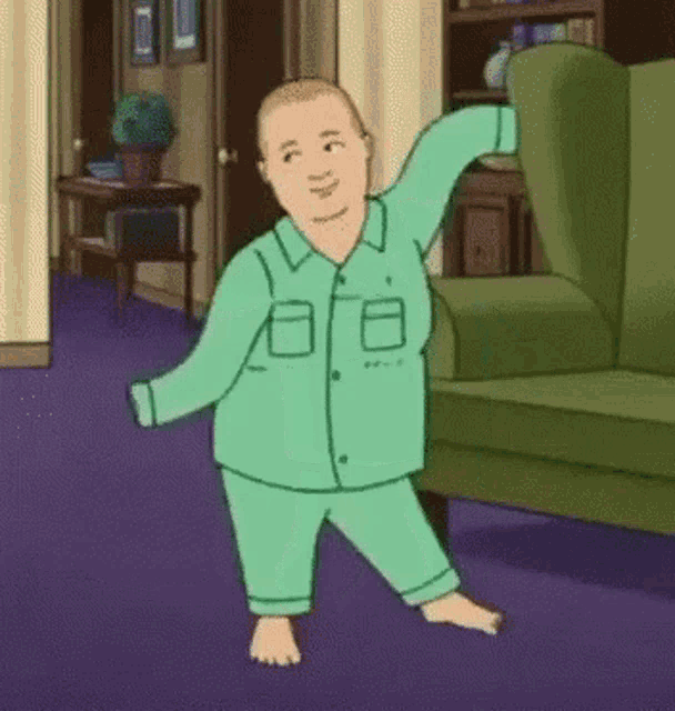 Doing His Happy Dance Bobby Hill GIF - Doing His Happy Dance Bobby Hill Moves GIFs