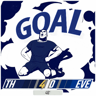 a group of soccer players are giving each other a high five in front of a scoreboard that says th 40 eve 46