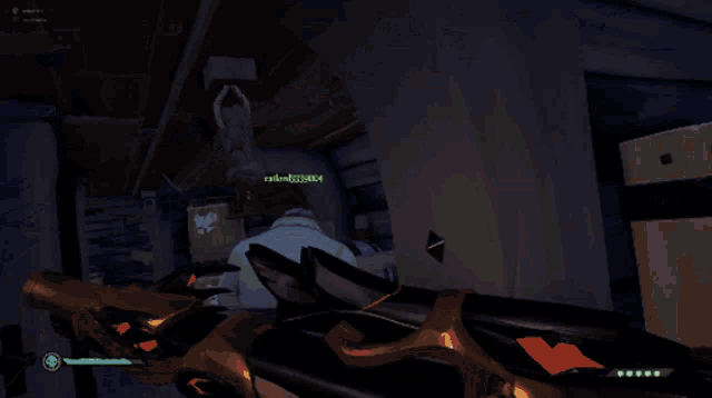 a screenshot of a video game with a green item that says " fire for three "