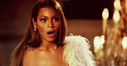 The Queen Is Shocked GIF - Beyonce Knowles Shocked Surprised GIFs