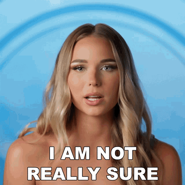 I Am Not Really Sure Sydney GIF - I Am Not Really Sure Sydney The Real Love Boat GIFs