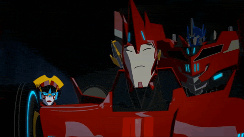 a group of transformers including one with the number 11