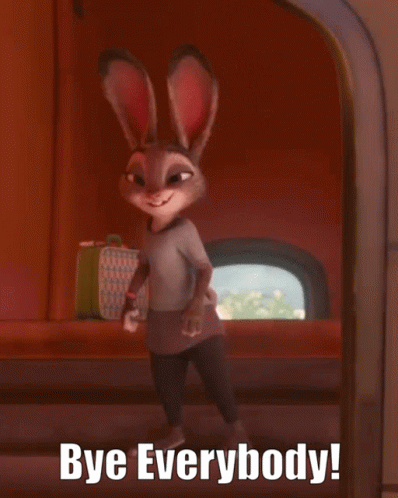 Bye Everybody Judy Hopps GIF - Bye Everybody Judy Hopps Bunny GIFs