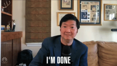 Im Done Ken Jeong GIF - Im Done Ken Jeong Roll Up Your Sleeves GIFs