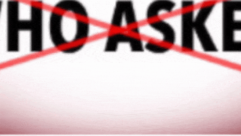 the word ho ask is crossed out in red lines