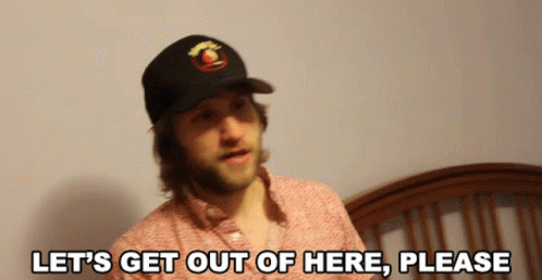 Lets Get Out Of Here Please Jesse Ridgeway GIF - Lets Get Out Of Here Please Jesse Ridgeway Mcjuggernuggets GIFs