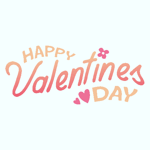 a happy valentine 's day greeting card with pink hearts