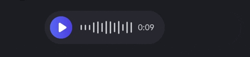 a blue circle with a play button and the number 0.09
