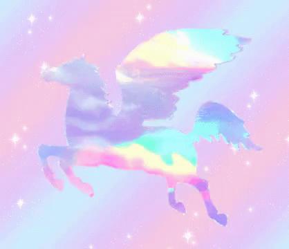 Pegasus Rainbow GIF - Pegasus Rainbow Clouds GIFs