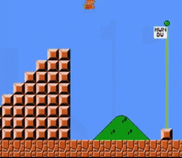a video game with a sign that says mijn du on it