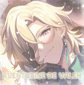 a close up of a person 's face with the words " aventura de valen " on the bottom