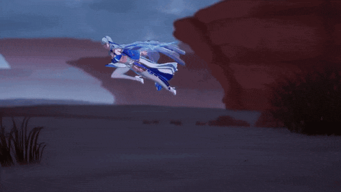 a drawing of a person flying through the air