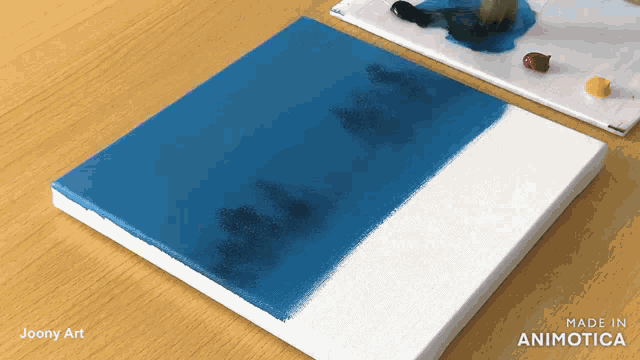 a painting is being made by joony art and made in animatica
