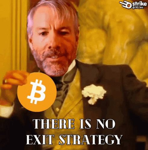Michael Saylor Bitcoin GIF - Michael Saylor Bitcoin There Is No Exit Strategy GIFs